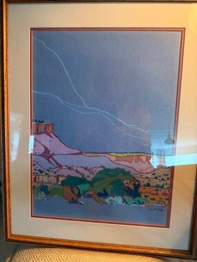 Vintage Beyale Serigraph of “ Pinon Canyon”